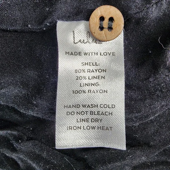 Lulus Black Long Sleeve Mini Dress Button Down Shirt Dress Medium - Picture 3 of 13